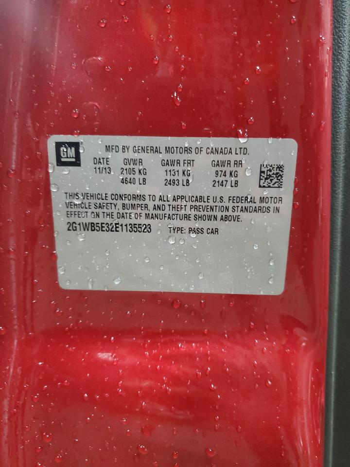 2G1WB5E32E1135523 2014 Chevrolet Impala Limited Lt