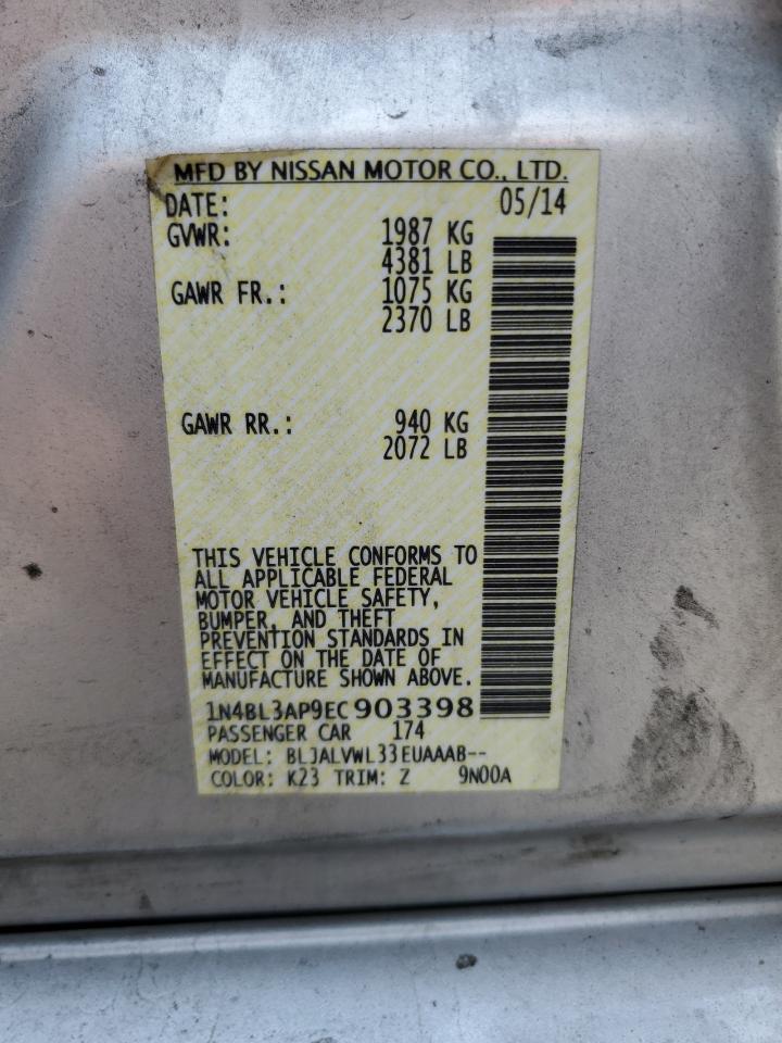 1N4BL3AP9EC903398 2014 Nissan Altima 3.5S