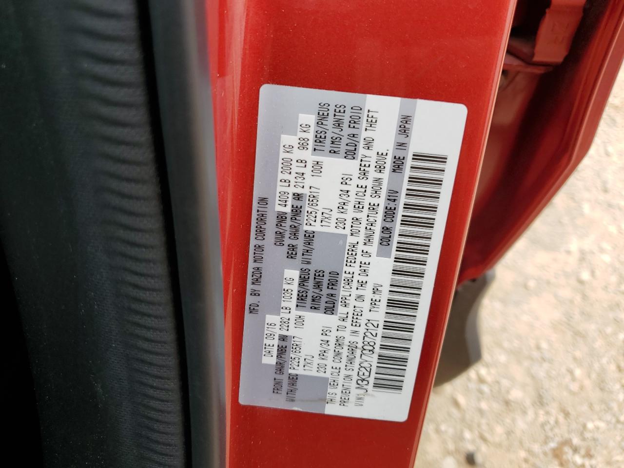 JM3KE2CY7G0872121 2016 Mazda Cx-5 Touring