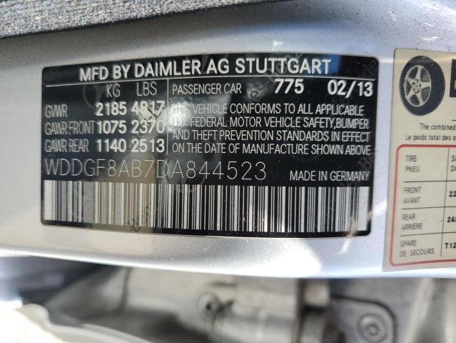 2013 Mercedes-Benz C 300 4Matic VIN: WDDGF8AB7DA844523 Lot: 56015844