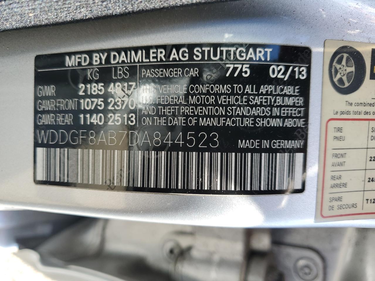 WDDGF8AB7DA844523 2013 Mercedes-Benz C 300 4Matic