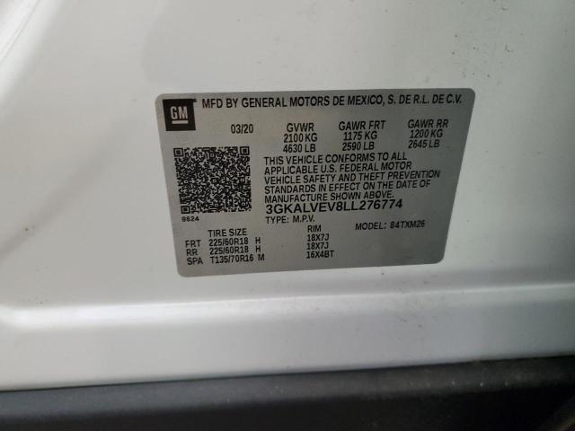 2020 GMC Terrain Slt VIN: 3GKALVEV8LL276774 Lot: 56381264