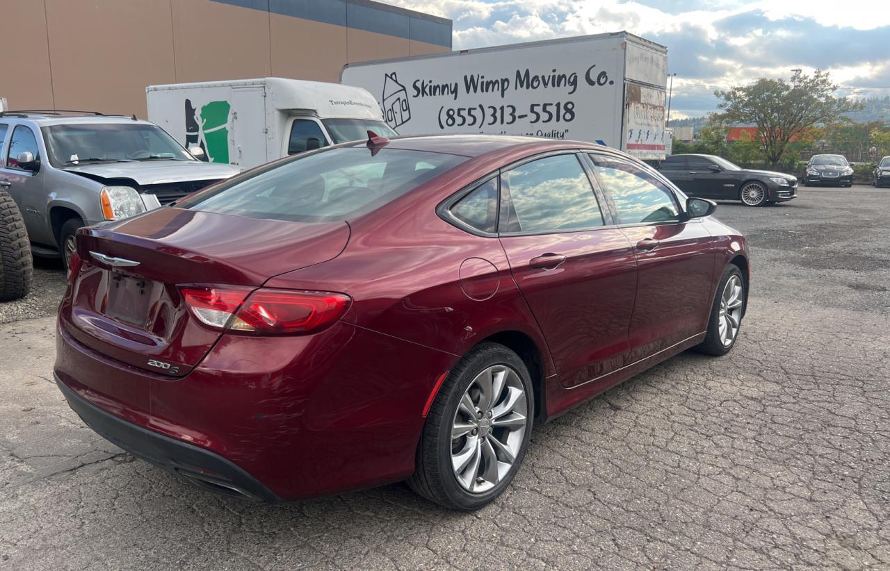 2015 Chrysler 200 S vin: 1C3CCCBGXFN572709