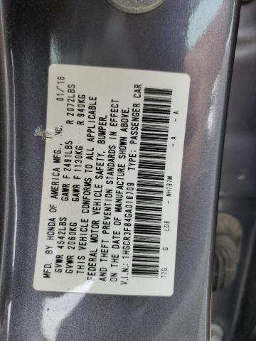 2016 Honda Accord Exl VIN: 1HGCR3F84GA016709 Lot: 55681254