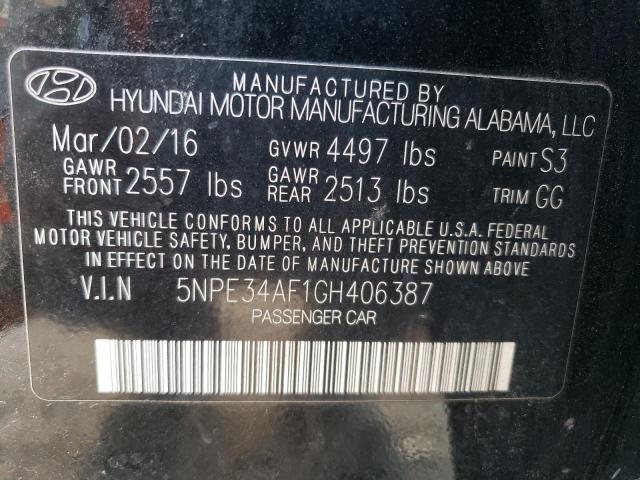 5NPE34AF1GH406387 | 2016 Hyundai sonata sport