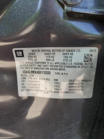 2016 GMC TERRAIN SL - 2GKALMEK4G6115333