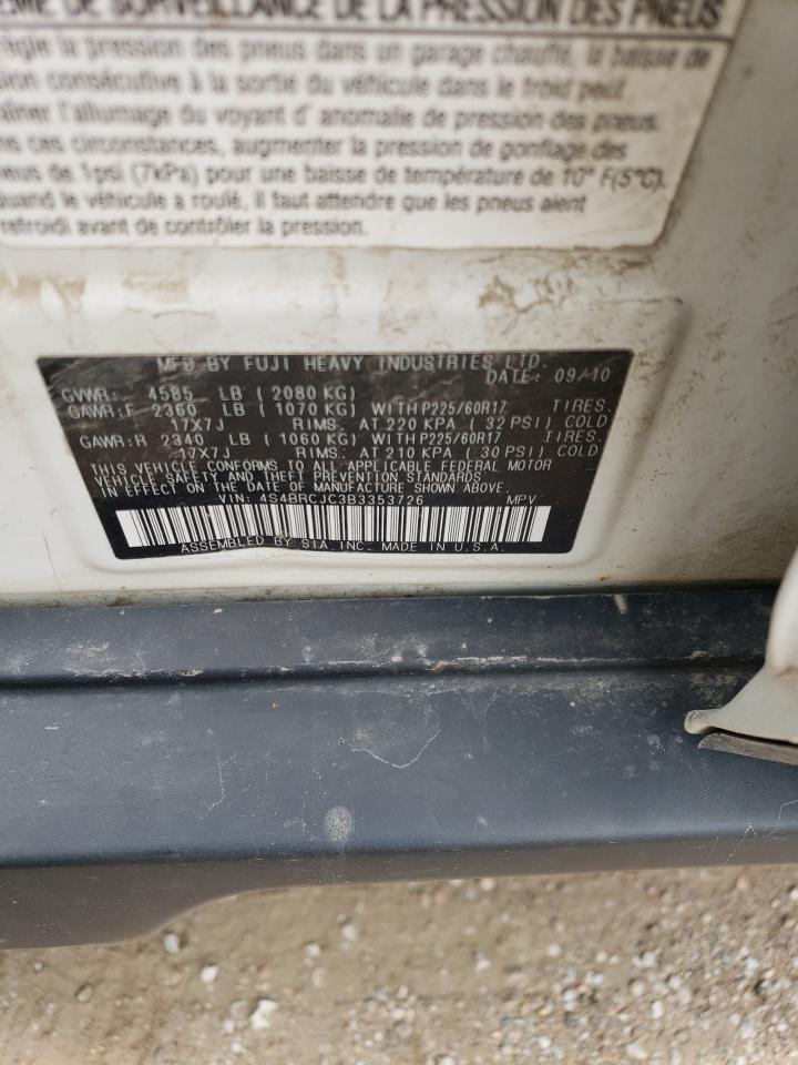 4S4BRCJC3B3353726 2011 Subaru Outback 2.5I Limited