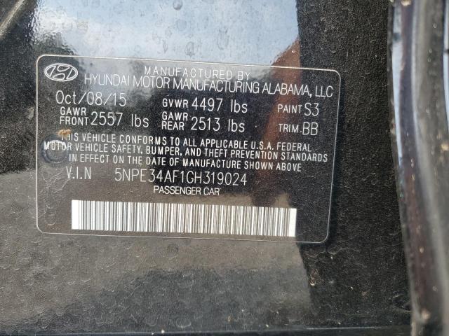 2016 Hyundai Sonata Sport VIN: 5NPE34AF1GH319024 Lot: 53412994