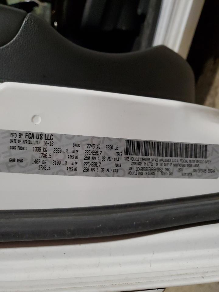 2C4RDGBG2HR601832 2017 Dodge Grand Caravan Se