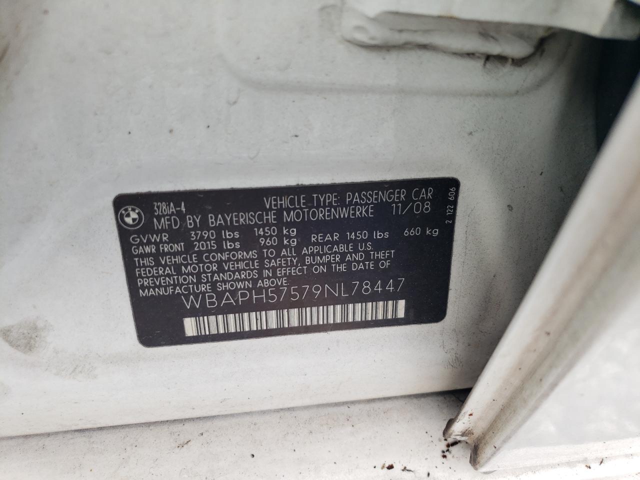 WBAPH57579NL78447 2009 BMW 328 I Sulev