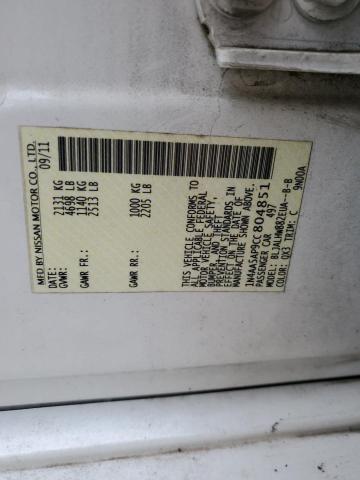 2012 Nissan Maxima S VIN: 1N4AA5AP9CC804851 Lot: 54542174