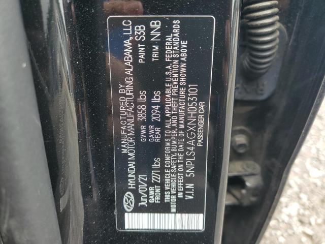 2022 Hyundai Elantra Sel VIN: 5NPLS4AGXNH053101 Lot: 54421564