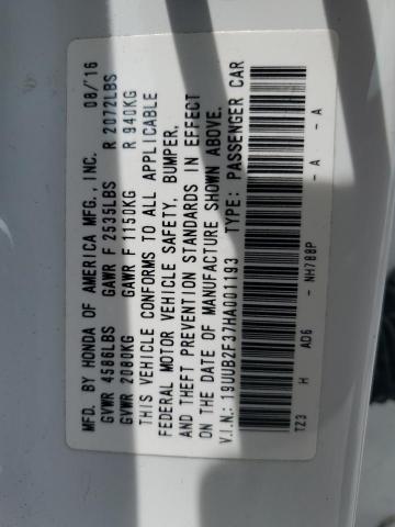 2017 Acura Tlx VIN: 19UUB2F37HA001193 Lot: 57055164