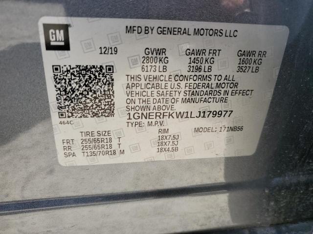 2020 Chevrolet Traverse Ls VIN: 1GNERFKW1LJ179977 Lot: 56855564