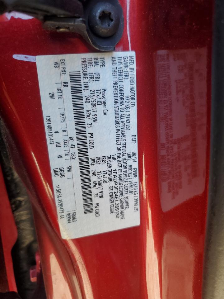 1FADP3F24EL389180 2014 Ford Focus Se