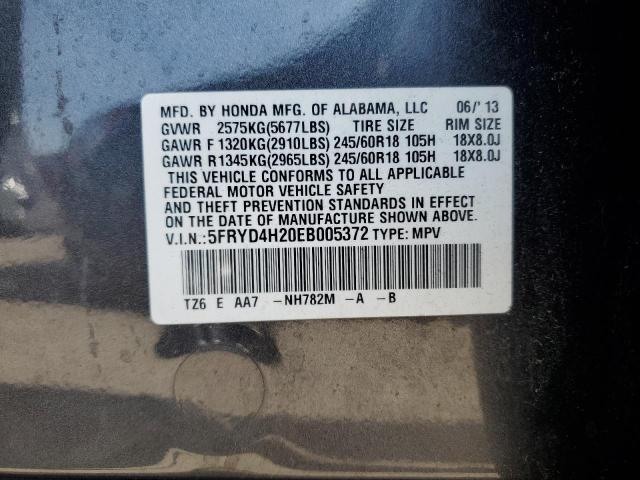 VIN 5FRYD4H20EB005372 2014 Acura MDX no.13