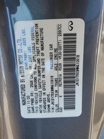2021 INFINITI Q60 LUXE JN1EV7KK9MM410618