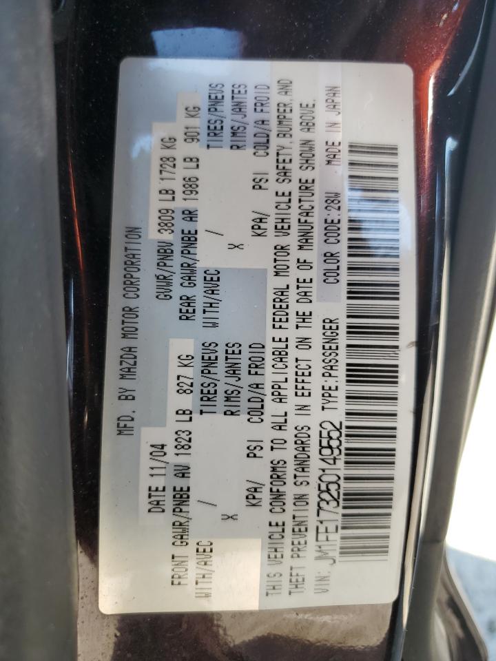 JM1FE173250149552 2005 Mazda Rx8