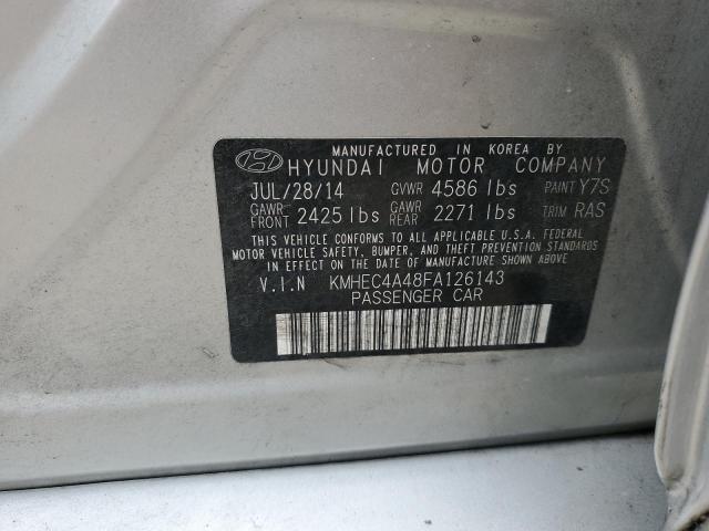 2015 Hyundai Sonata Hybrid VIN: KMHEC4A48FA126143 Lot: 55171134