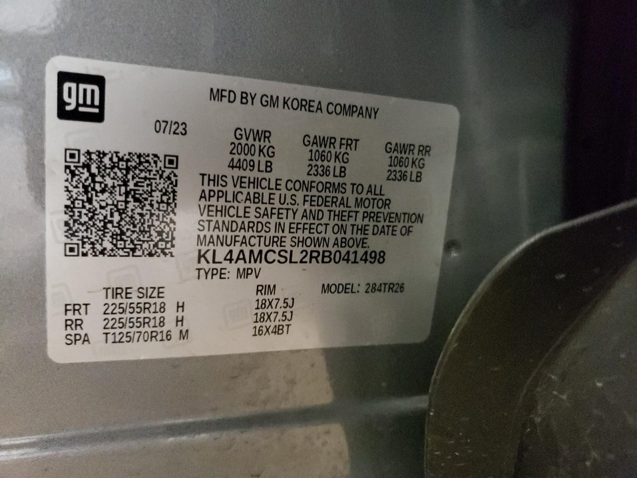 KL4AMCSL2RB041498 2024 Buick Encore Gx Preferred