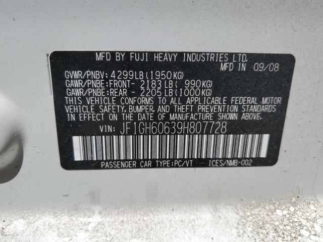 2009 Subaru Impreza 2.5I Premium VIN: JF1GH60639H807728 Lot: 56413884