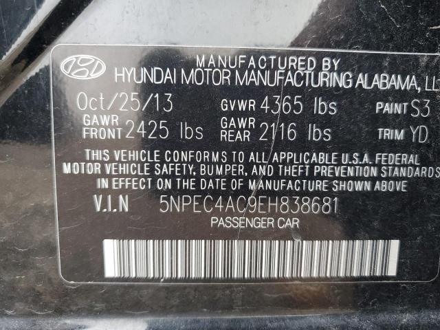 2014 Hyundai Sonata Se VIN: 5NPEC4AC9EH838681 Lot: 56321754