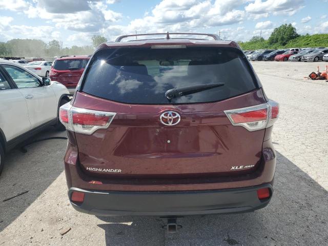 2014 Toyota Highlander Xle VIN: 5TDJKRFH6ES048977 Lot: 54094044