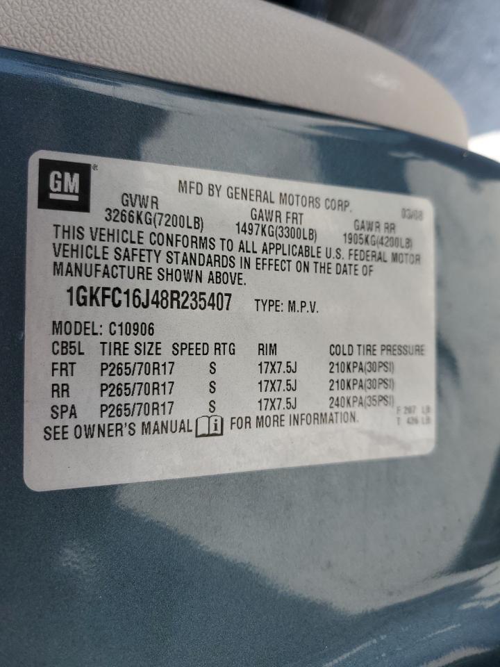 1GKFC16J48R235407 2008 GMC Yukon Xl C1500