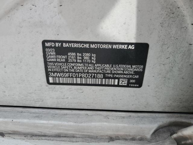 2023 BMW 330I VIN: 3MW69FF01P8D27188 Lot: 53862984