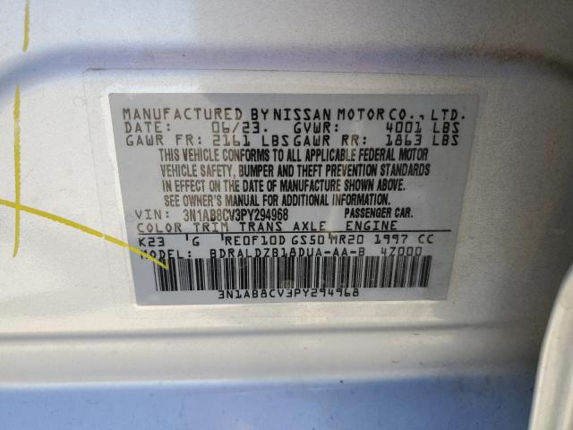 2023 Nissan Sentra Sv VIN: 3N1AB8CV3PY294968 Lot: 57142134