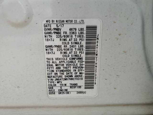 2017 NISSAN ROGUE S - JN8AT2MV7HW270319