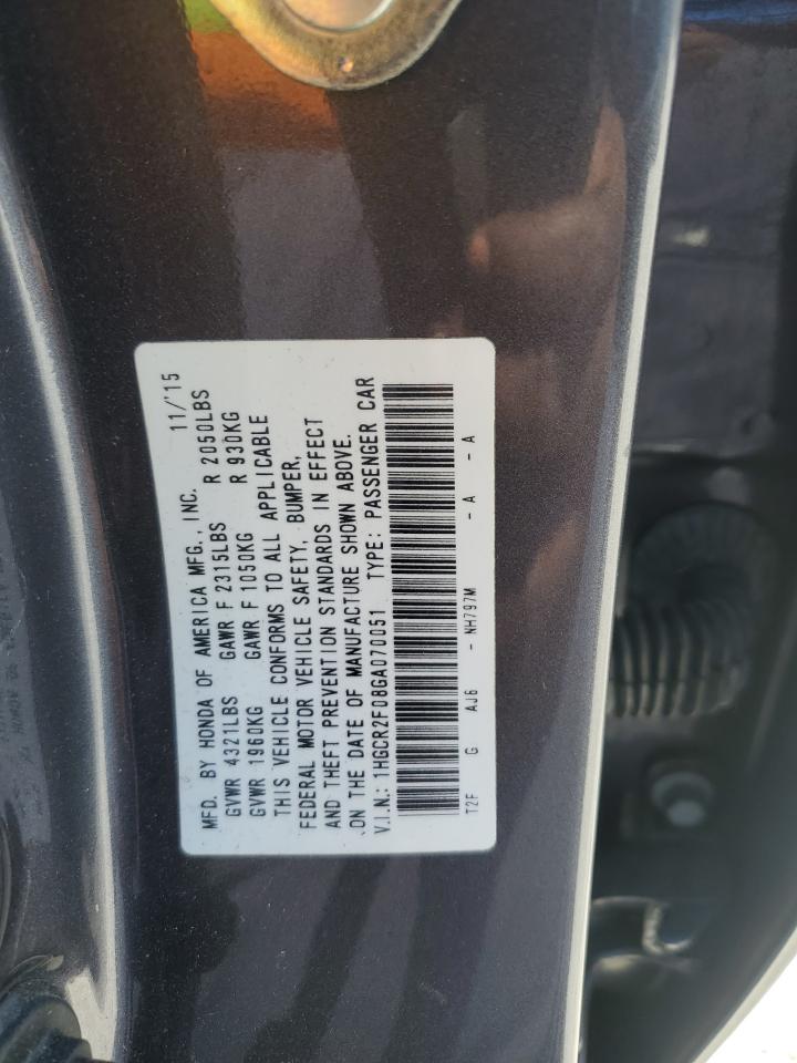 2016 Honda Accord Ex vin: 1HGCR2F08GA070051