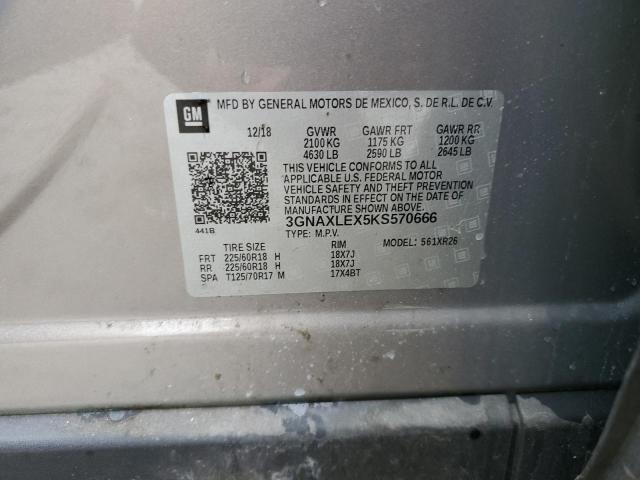 3GNAXLEX5KS570666 2019 CHEVROLET EQUINOX - Image 12