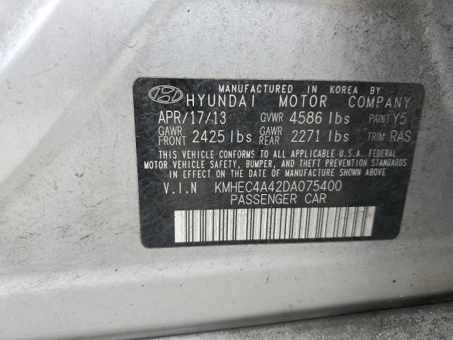 2013 Hyundai Sonata Hybrid VIN: KMHEC4A42DA075400 Lot: 54284424