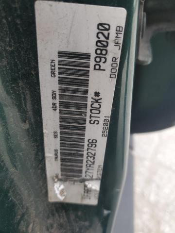 2000 Ford Taurus Ses VIN: 1FAFP5527YA232796 Lot: 53597214