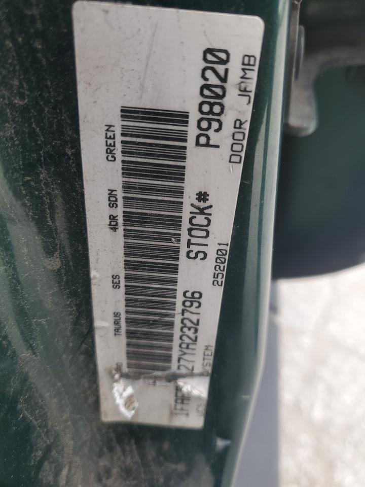 1FAFP5527YA232796 2000 Ford Taurus Ses