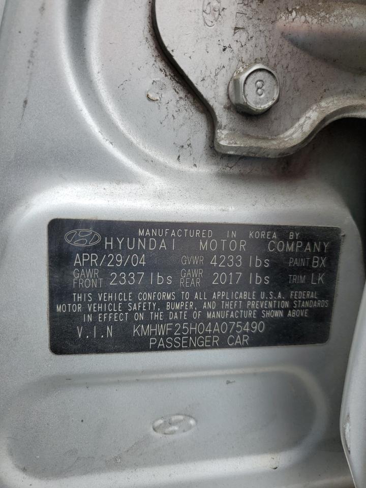 KMHWF25H04A075490 2004 Hyundai Sonata Gl