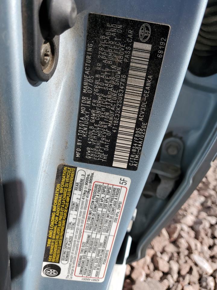 4T1BE32K25U634786 2005 Toyota Camry Le