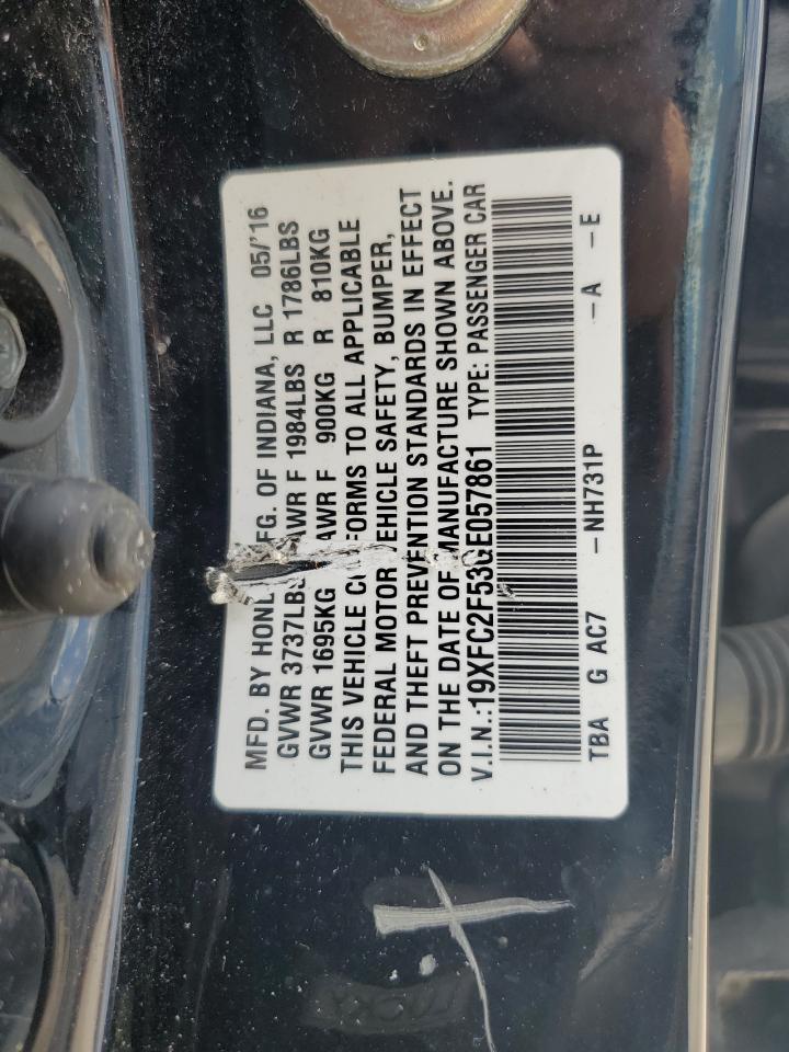 19XFC2F53GE057861 2016 Honda Civic Lx