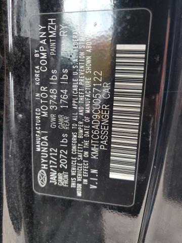 2012 Hyundai Veloster VIN: KMHTC6AD9CU057122 Lot: 56621814