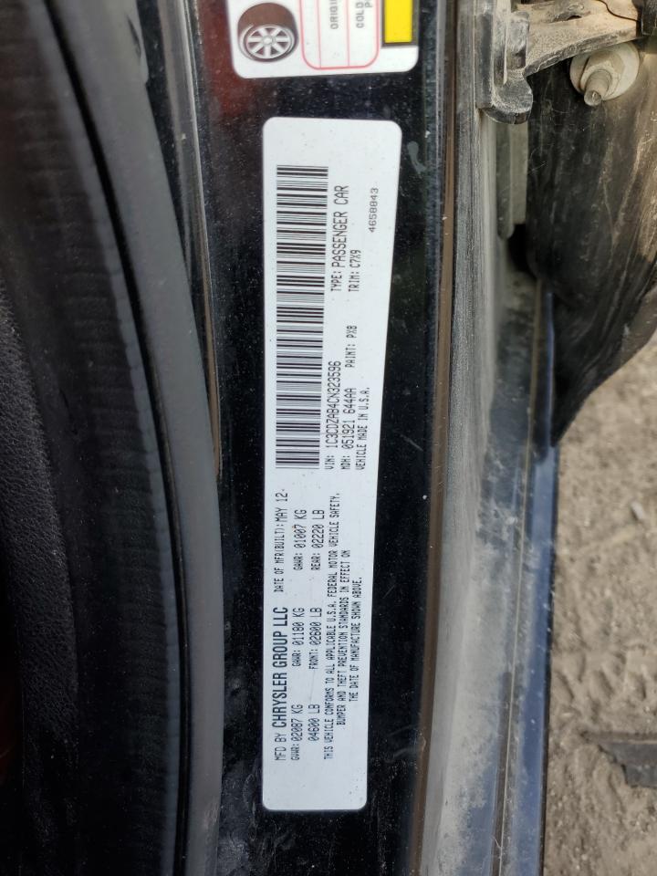 1C3CDZAB4CN323596 2012 Dodge Avenger Se