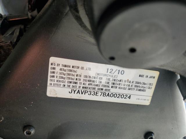 2011 YAMAHA XVS1300 CU JYAVP33E7BA002024