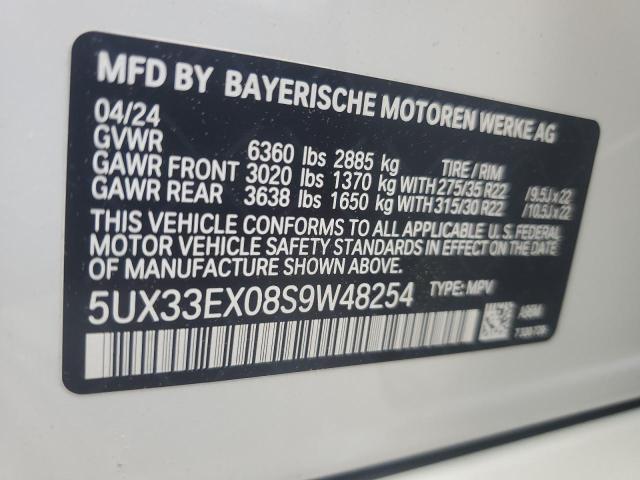 2025 BMW X6 xDrive40I VIN: 5UX33EX08S9W48254 Lot: 56241934