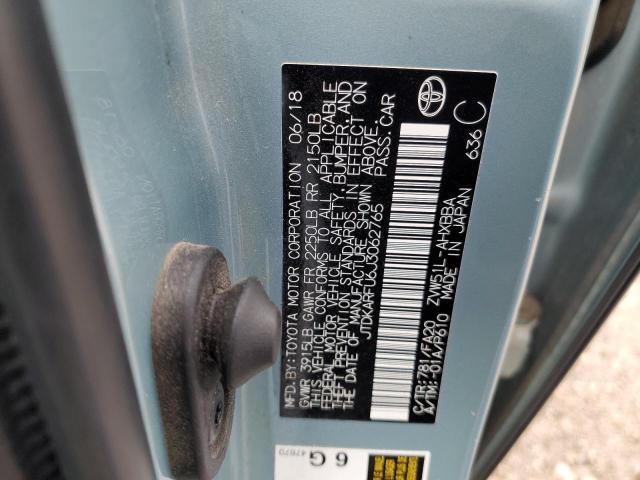 2018 Toyota Prius VIN: JTDKARFU6J3062765 Lot: 55869864