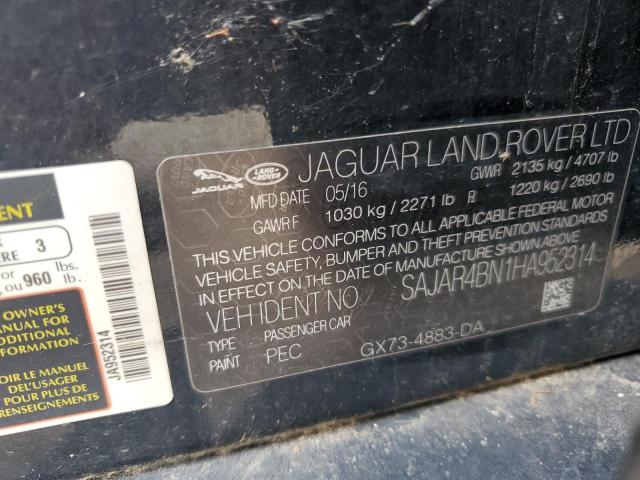 2017 Jaguar Xe VIN: SAJAR4BN1HA952314 Lot: 54191894