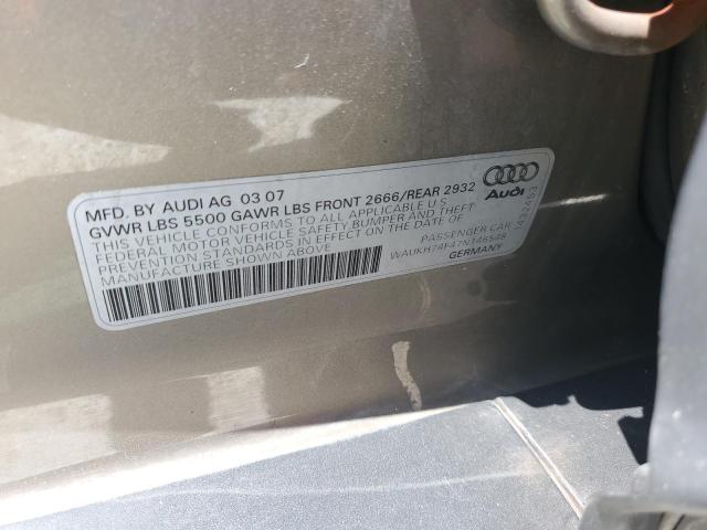 2007 Audi A6 Avant Quattro VIN: WAUKH74F47N146548 Lot: 56483034