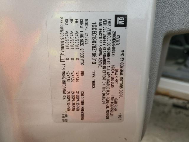 2008 Chevrolet Silverado C1500 VIN: 1GCEC19X78Z196013 Lot: 55753564