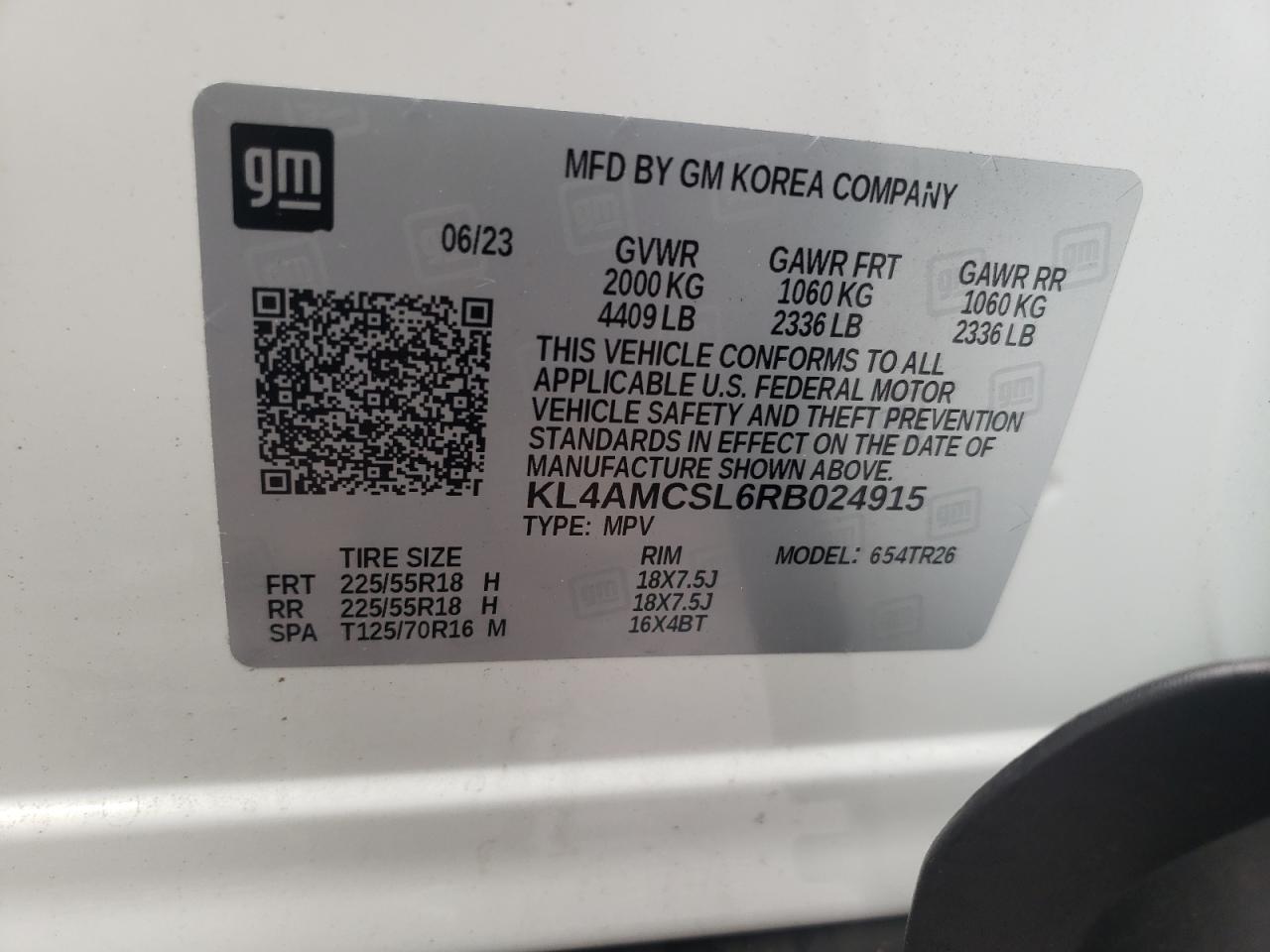 KL4AMCSL6RB024915 2024 Buick Encore Gx Preferred