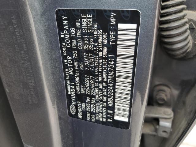 2017 HYUNDAI TUCSON LIM - KM8J33A47HU473411