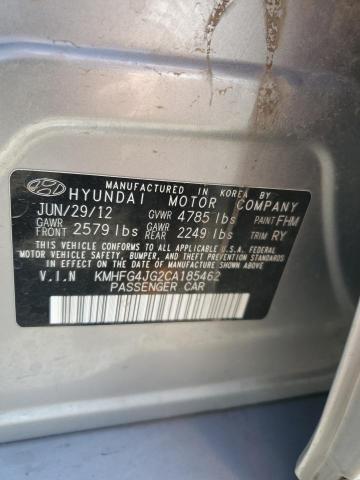 2012 Hyundai Azera Gls VIN: KMHFG4JG2CA185462 Lot: 55122074